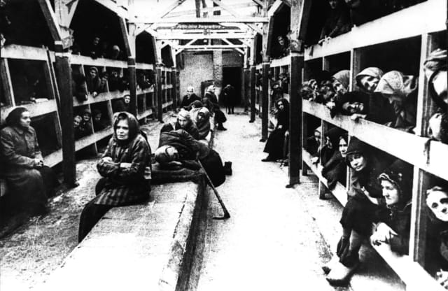 © Б.Фишман/ТАСС Концентрационный лагерь Освенцим, 1943 год