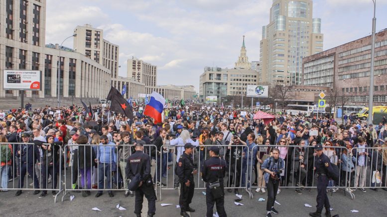 30 апреля в Москве прошёл митинг против блокировки мессенджера Telegram