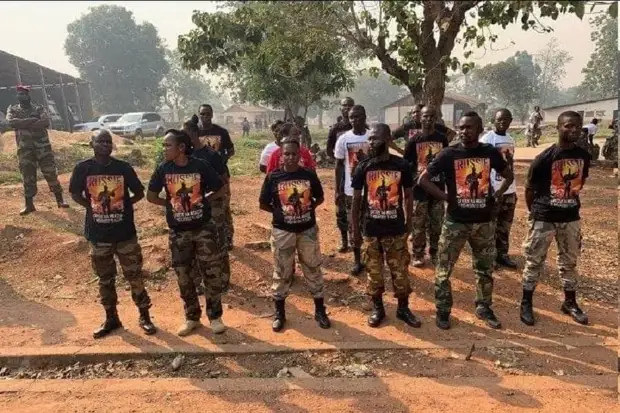Подразделение местных военных в Центрально-Африканской республике